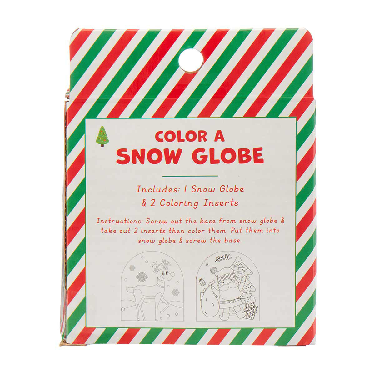 snow globe gift tag