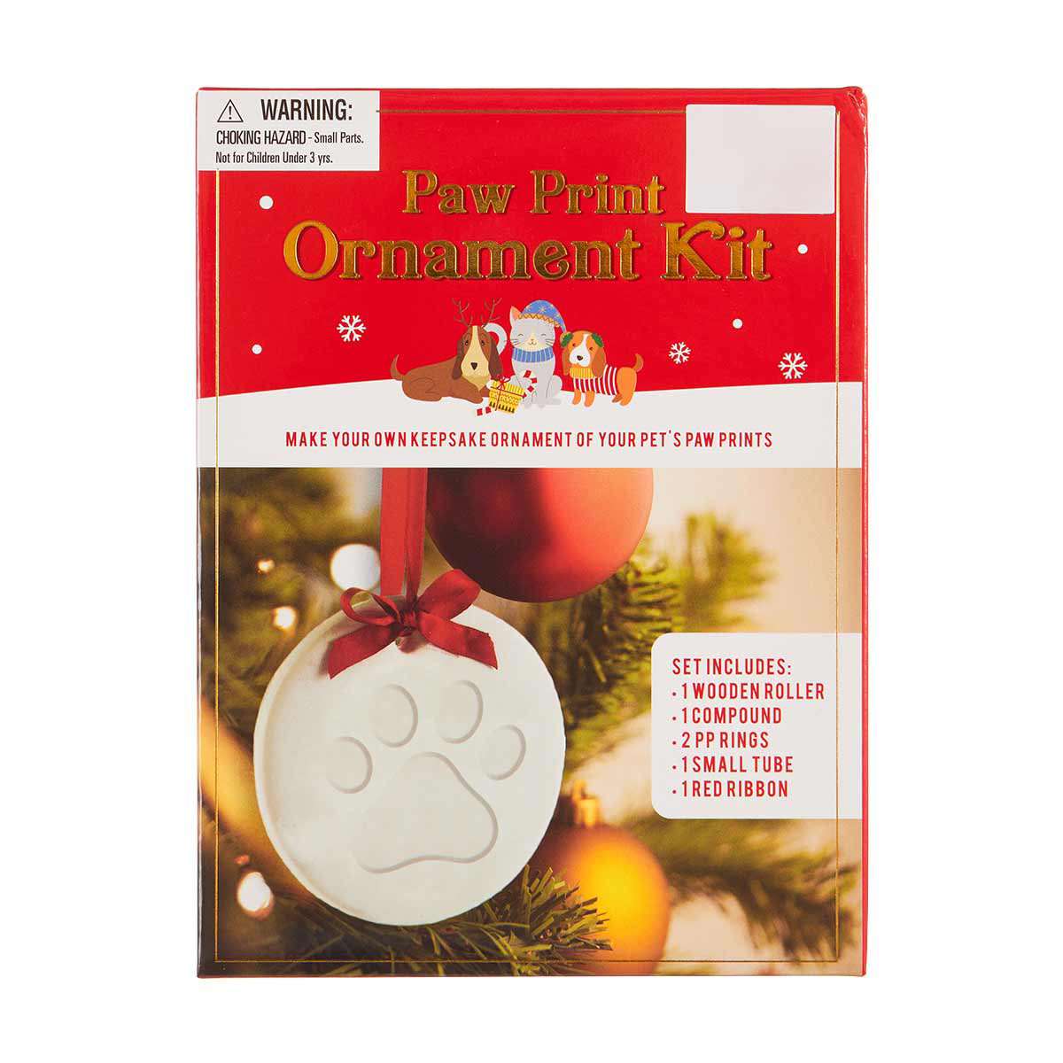 Christmas Paw Print Ornament Kit