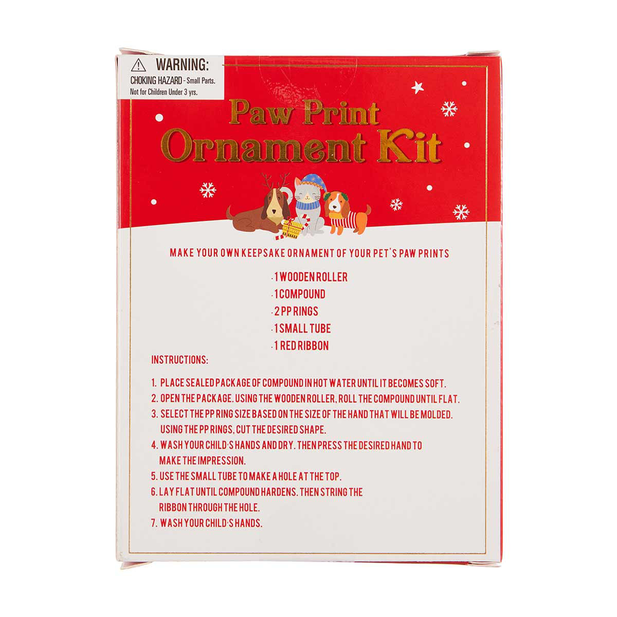 Paw print hotsell ornament kit