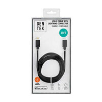 GENTEK USB-C to Lightning Phone Charger, White, 10 ft