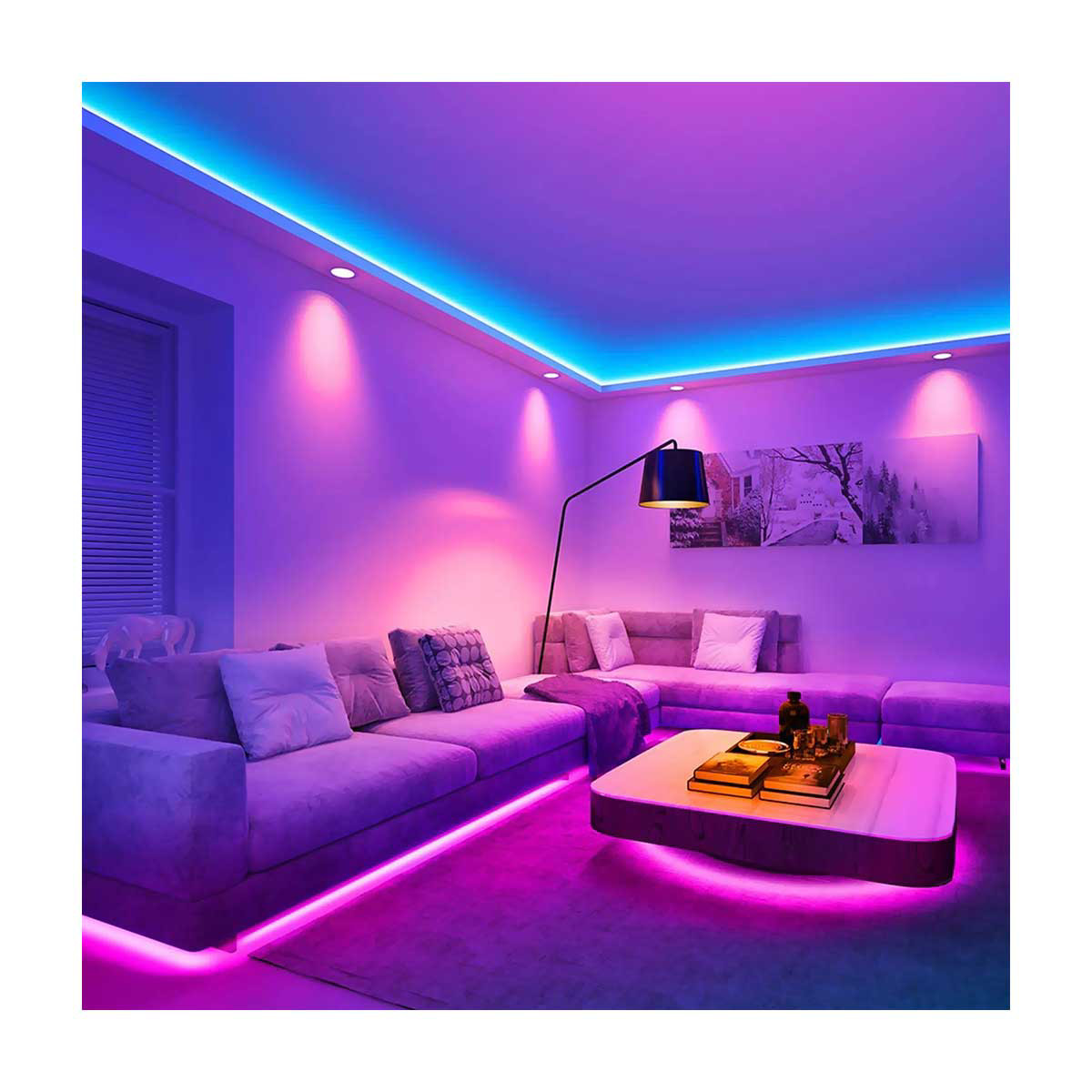 Xtreme Lit Multicolor LED Light Strip with Remote Control 12 Feet