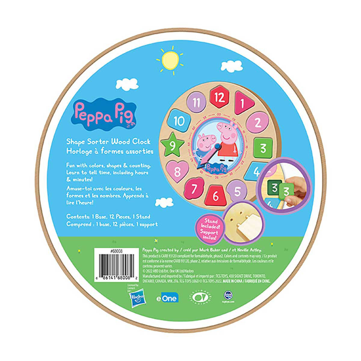 Peppa pig hot sale clock puzzle