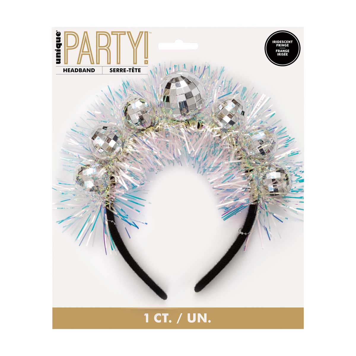 Unique Party! Disco Ball Foil Fringe Party Headband