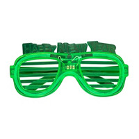 Unique Party! Green LED 'Happy New Year' Novelty Glasses