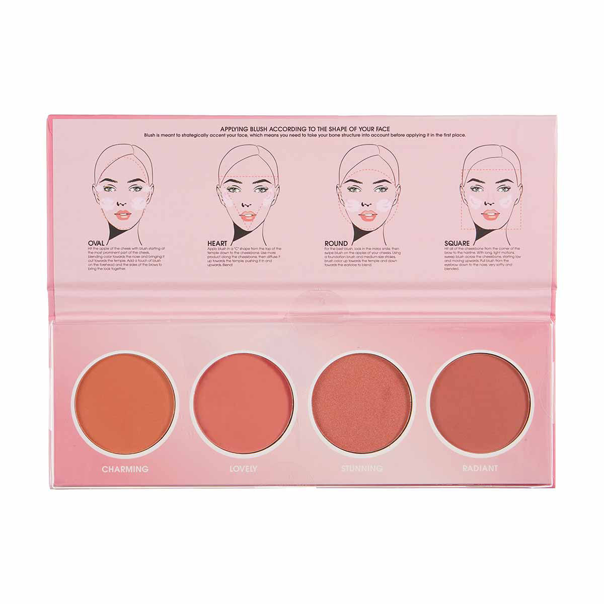 The Beauty Bar FX Blushing Beauty Blush Palette, 4 Shades
