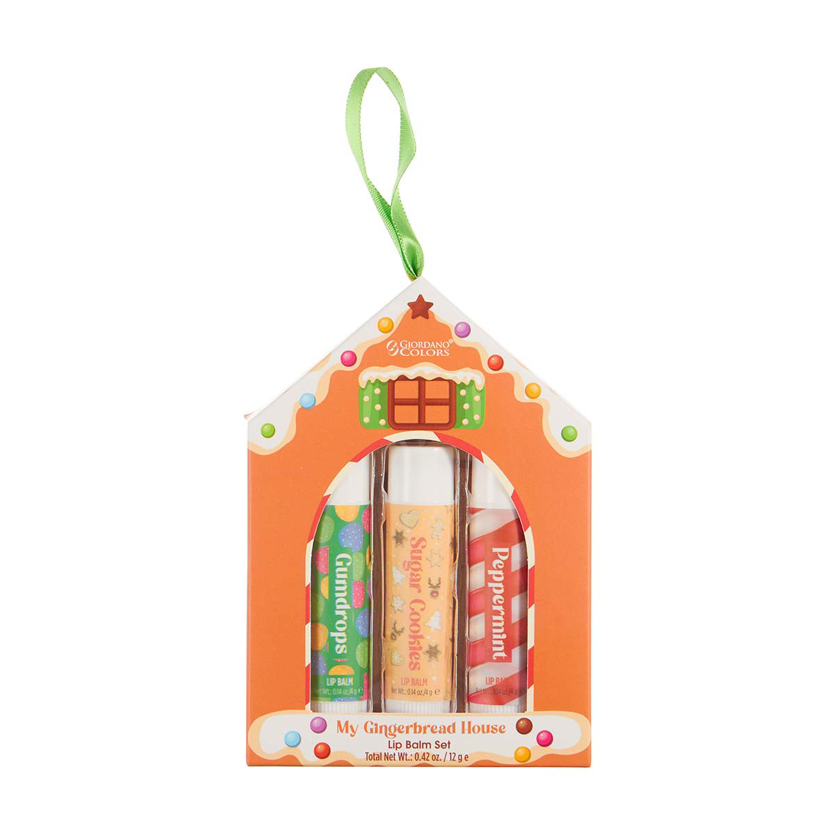 Giordano Colors My Gingerbread House Lip Balm Set, 3 Pieces