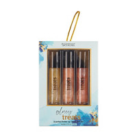 Giordano Colors Glossy Treats Scented Roller Lip Gloss Gift Set, 3 Pieces