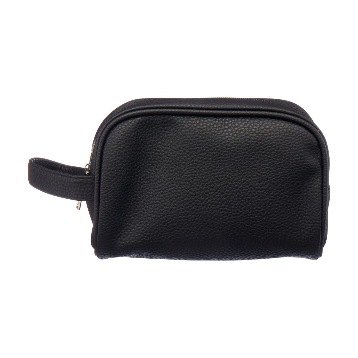 Giordano Colors Black Vegan Leather Toiletry Bag with Strap