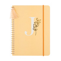 'J'  Journal with Tassel