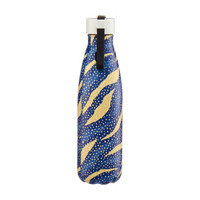 Stainless Steel Thermal Bottle with Strap, Blue