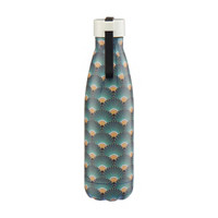 Stainless Steel Thermal Bottle with Strap, Green