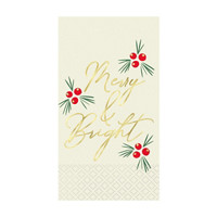 Blooming Holly Guest Towels, 16 ct