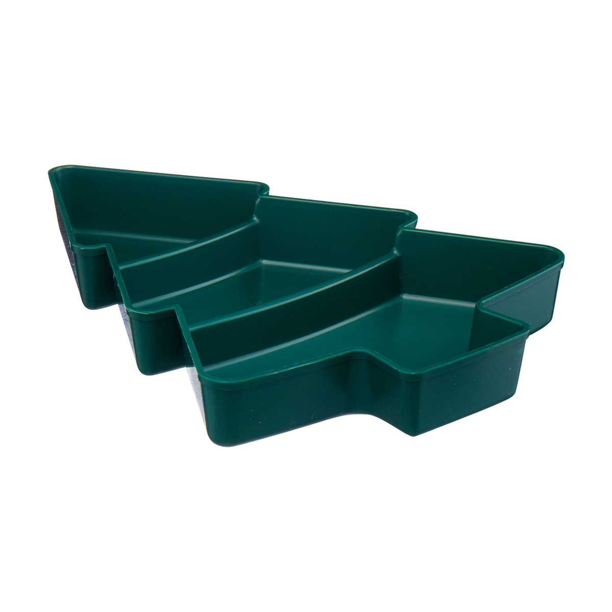 Christmas Tree Shaped Plastic Serving Tray, 10.2 in