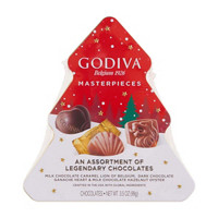 Godiva Masterpieces Holiday Tree Tin, 3.5 oz