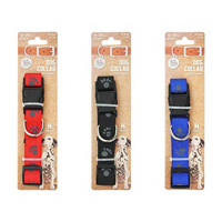 PS DOG COLLAR PAWS MED