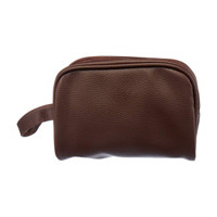 Giordano Colors Brown Vegan Leather Toiletry Bag with Strap