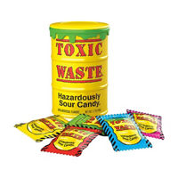 Toxic Waste Hazardously Sour Candy Drum, 12 Count