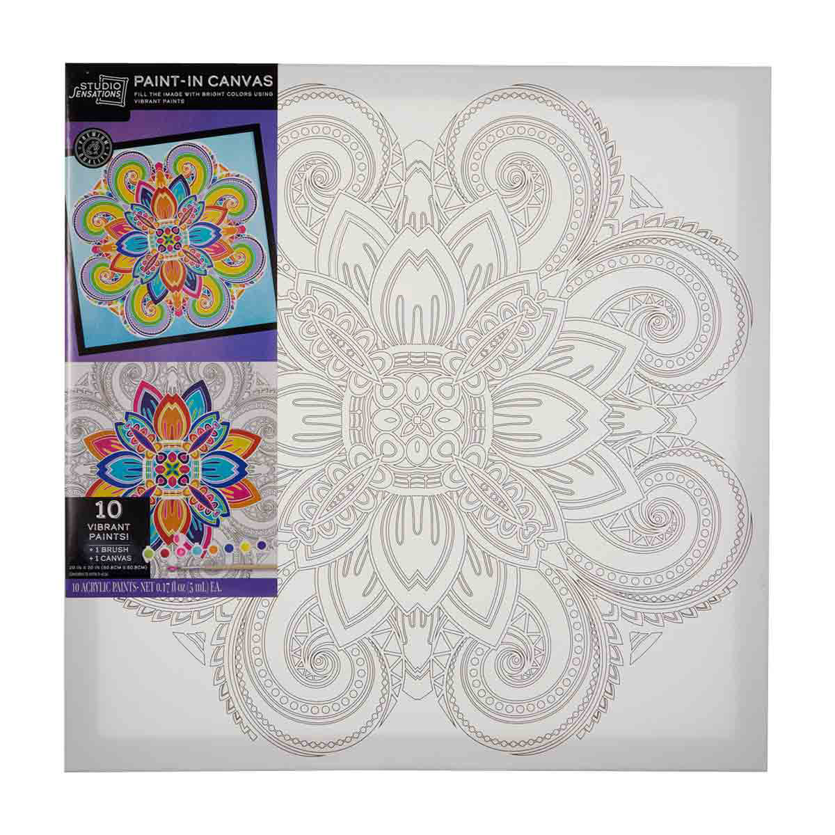 Studio Sensations Mandala Canvas Painting Kit