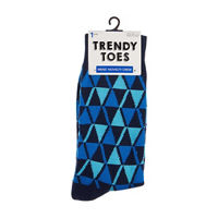 Trendy Toes Men's Novelty Socks, Blue
