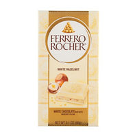 Ferrero Rocher White Hazelnut Chocolate Bar, 3.1 oz