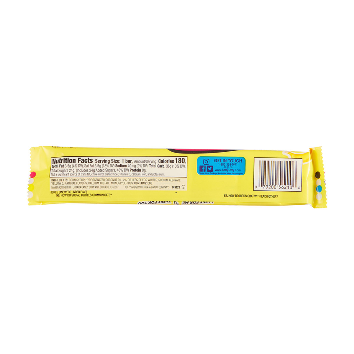 Laffy Taffy Stretchy & Tangy Banana, 1.5 oz