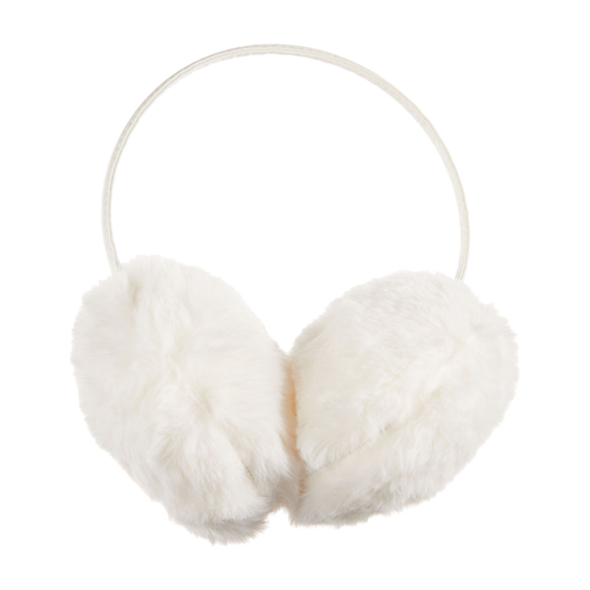 Fluffy Ear Muffs, Ivory