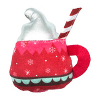 Holiday Hot Chocolate Plush Cat Toy