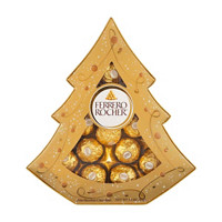Ferrero Rocher Christmas Tree Fine Hazel Nut Chocolate, 12 Pieces