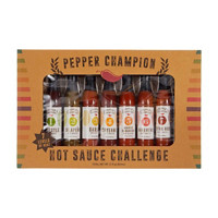 Pepper Champion 7-Piece Hot Sauce Challenge Set, 21 fl oz
