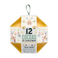 12 Cocoas of Christmas Large Ornaments, 12 oz