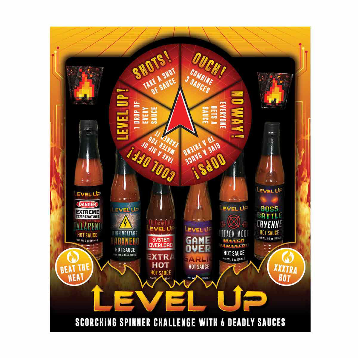 Level Up Hot Sauce Set