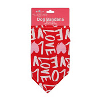 Happy Valentine's Day Printed Dog Bandana