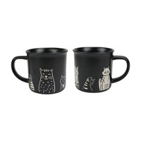 Cat Printed Ceramic Mug, 18 oz