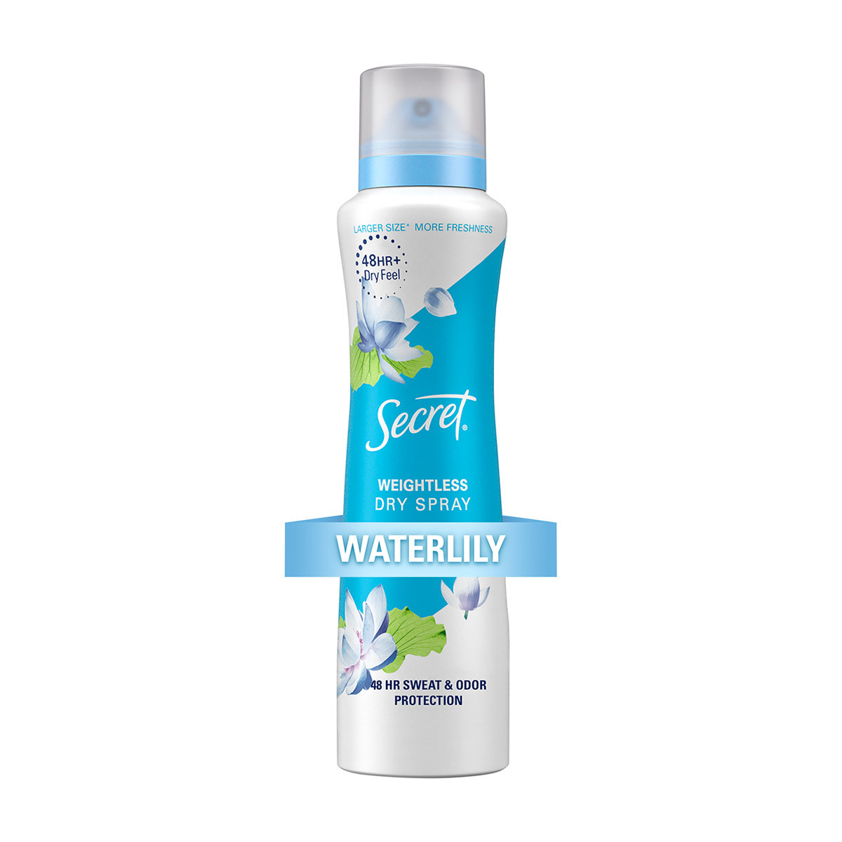 Secret Dry Antiperspirant Deodorant Spray, Waterlily, 4.1 oz