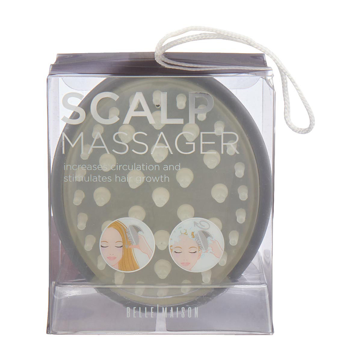 Belle Maison Scalp Massager, Gray