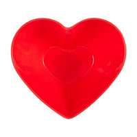 Heart Shaped Meal Bowl, Red