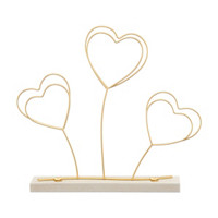 Heart Shape Photo Tabletop Stand, Gold