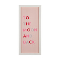 'To The Moon And Back' Printed Hanging Wall Art