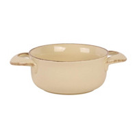 Double Handle Stoneware Soup Bowls, Assorted, 22 oz