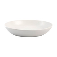 Ribbed Dinner Bowl, White, 9.25 in