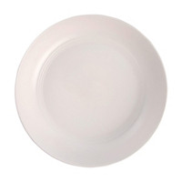 Ribbed Salad Plate, White, 8 in
