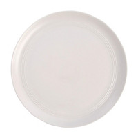 Ribbed Dinner Plate, White, 10.5 in