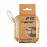 Grand Fusion Heavy Duty Natural Dish Scrubber, Pack of 2