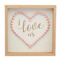 'I Love Us' Valentine's Boxtop Frame Décor