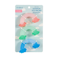 Evoke Rainbow Ice Packs, Set of 3