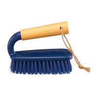 Cleaning Scrub Brush with Bamboo Handle, 5.3 Inches