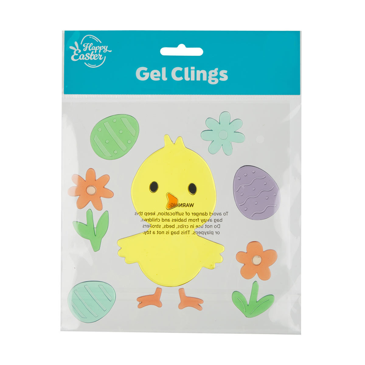 Easter Window Clings Gel Window Stickers Includes Bunny