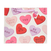 Valentine's Day Heart Printed Gift Bag, Large