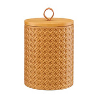 Decorative Canister with Lid, Brown
