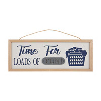 Wooden Clothespin Hanging Wall Sign Décor
